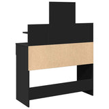 Dressing Table with LED Black 100x40x130 cm 848200