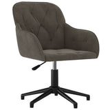 Office Chair Dark Grey 56 x 61.5 x 72 cm Velvet 42025220
