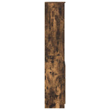 Highboard Smoked Oak 37.5x35x180 cm Engineered Wood 861665