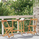 Bistro Set Folding 3 pcs Oil Natural Solid Acacia Wood 4105506
