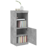 Sideboard with LED Lights Concrete Grey 41x37x100 cm 836689