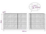Gabion with 3.5 mm Wire and 5x10 cm Mesh 1000x20x150 cm 3462662