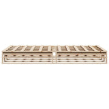 Bed Frame without Mattress 120x190 cm Small Double Solid Wood Pine 850863