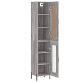 Highboard Grey Sonoma 34,5x34x180 cm Engineered Wood 3200399