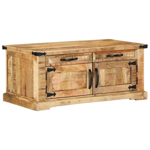 Coffee Table with Drawer Brown 90 x 50 x 40 cm Solid Mango wood 4019628
