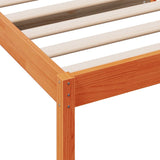 Day Bed without Mattress Wax Brown 90x200 cm Solid Wood Pine 844405