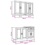 Kitchen Unit PORTO 4 pcs Sonoma Oak Engineered Wood 3438337
