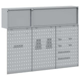 Tool Cabinet Set with Shelf 5 pcs Red Powder-Coated Steel 3321413