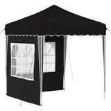 Pop-up Party Tent 195 x 195 x 245 cm Black Oxford Fabric 42019733