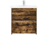Bathroom Furniture Set Smoked Oak 61 x 40 x 84.5 cm 3404262