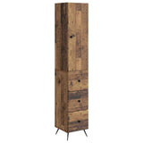 Cabinet Set 2 pcs Old Wood 34.5 x 34.5 x 90 cm Engineered Wood 3416896
