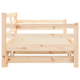 Daybed with Trundle without Mattress 90x200 cm Solid Wood 836147
