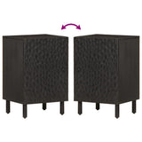 Bathroom Cabinet Black 38x33x58 cm Solid Wood Mango 356840