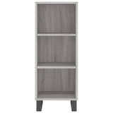 Highboard Grey Sonoma 34.5x34x180 cm Engineered Wood 3199391