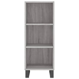 Highboard Grey Sonoma 34.5x34x180 cm Engineered Wood 3199391