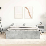 Bed Frame without Mattress Concrete Grey 140x200 cm 3203862