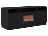 Electric Fireplace Black Oak 100 x 33 x 55 cm Engineered wood 8020992