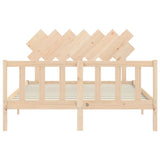 Bed Frame without Mattress 140x190 cm Solid Wood Pine 3193446