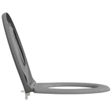 Toilet Seat Grey 47 x 37 x 4 cm Duroplast 42002351