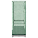Raised Bed with Greenhouse Cover Rattan Look 80x40x123 cm 4015852