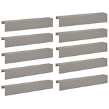 Garden Cover Profile 10 pcs 100 x 15 x 15 cm Weathering Steel 8012975