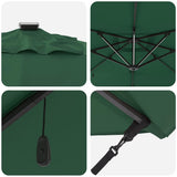 Umbrella Green 286 x 284 x 270 cm Aluminium and Polyester 42003320