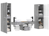 Bathroom Furniture Set 5 pcs Grey Sonoma 33 x 34.5 x 160 cm 3406009