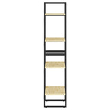 4-Tier Book Cabinet 40x30x140 cm Solid Pine Wood 806422