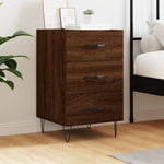 ZNTS Bedside Cabinet Brown Oak 40x40x66 cm Engineered Wood 827659