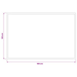 Doormat Light Grey 180 x 120 cm 100% Polyamide 42045763