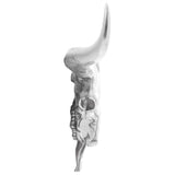 Bull Skull Silver 53 x 11 x 40 cm Aluminium 42000131