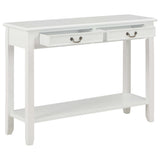 Console Table White 110x35x80 cm Wood 249900