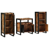 Bathroom Furniture Set 3 pcs Multicolour Solid Reclaimed Wood 3305621