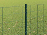 Welded Wire Fence 10 x 1.5 m PVC-Coated Steel Green 3336002