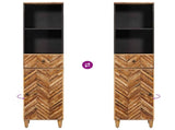 Bathroom Cabinet Brown 38 x 33.5 x 160 cm Solid Mango Wood 4018938