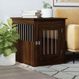 Dog Crate Furniture Brown Oak 55x75x65 cm Engineered Wood 838322