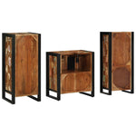 Bathroom Furniture Set 3 pcs Multicolour Solid Reclaimed Wood 3305617