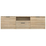 ZNTS TV Cabinet Sonoma Oak 140x35x40 cm Engineered Wood 811451
