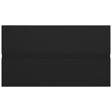 Sink Cabinet With Basin Black and White Engineered Wood, Ceramic 3071550