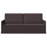 3 Seater Sofa Dark Brown 190 x 81 x 82 cm Fabric 42041110