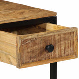 Writing Desk Brown 105 x 50 x 75 cm Solid Mango Wood and Metal 4019633