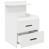 Bedside Cabinet with 2 Drawers White 40x36.5x62 cm 858632