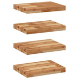 Floating Shelves 4 pcs 40x30x4 cm Oil Finished Solid Wood Acacia 3279606