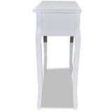 ZNTS Dressing Console Table with Three Drawers White 241143