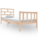 3101333 Bed Frame without Mattress Solid Wood 90x200 cm