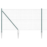 Welded Wire Fence with Spikes 10 x 1 m PVC-Coated Steel 3350547