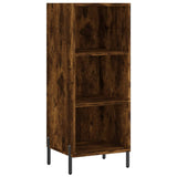 Highboard Smoked Oak 34.5x34x180 cm Engineered Wood 3199374