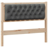 Headboard Other Brown and dark grey 100 cm Solid pine wood 879025