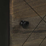 ZNTS Bedside Cabinet Black 40x33x46 cm Solid Wood Mango 4017680