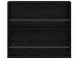 Magazine Rack 2 pcs Black Oak 60 x 12 x 70 cm Engineered Wood 890829